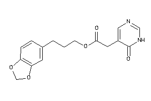 2-(6-keto-1H-pyrimidin-5-yl)acetic Acid 3-(1,3-benzodioxol-5-yl)propyl Ester