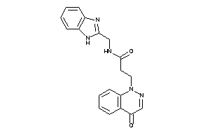 N-(1H-benzimidazol-2-ylmethyl)-3-(4-ketocinnolin-1-yl)propionamide