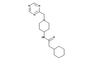 2-cyclohexyl-N-[1-(s-triazin-2-ylmethyl)-4-piperidyl]acetamide