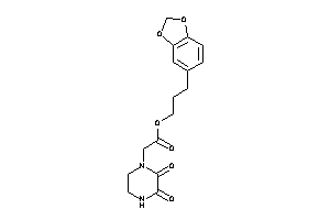 2-(2,3-diketopiperazino)acetic Acid 3-(1,3-benzodioxol-5-yl)propyl Ester