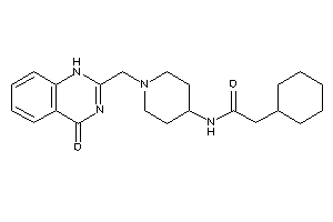 2-cyclohexyl-N-[1-[(4-keto-1H-quinazolin-2-yl)methyl]-4-piperidyl]acetamide