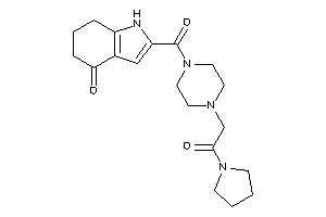 Image of 2-[4-(2-keto-2-pyrrolidino-ethyl)piperazine-1-carbonyl]-1,5,6,7-tetrahydroindol-4-one