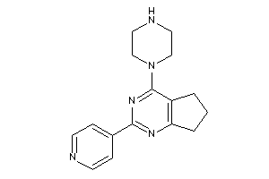 4-piperazino-2-(4-pyridyl)-6,7-dihydro-5H-cyclopenta[d]pyrimidine
