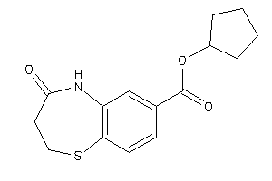 4-keto-3,5-dihydro-2H-1,5-benzothiazepine-7-carboxylic Acid Cyclopentyl Ester