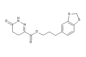 6-keto-4,5-dihydro-1H-pyridazine-3-carboxylic Acid 3-(1,3-benzodioxol-5-yl)propyl Ester