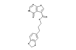 4-keto-3H-furo[2,3-d]pyrimidine-5-carboxylic Acid 3-(1,3-benzodioxol-5-yl)propyl Ester