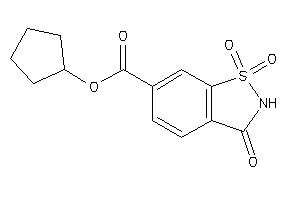 Image of 1,1,3-triketo-1,2-benzothiazole-6-carboxylic Acid Cyclopentyl Ester