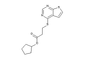 3-(thieno[2,3-d]pyrimidin-4-ylthio)propionic Acid Cyclopentyl Ester