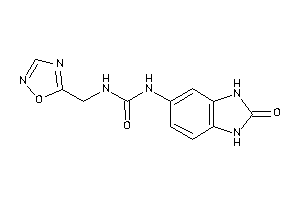 1-(2-keto-1,3-dihydrobenzimidazol-5-yl)-3-(1,2,4-oxadiazol-5-ylmethyl)urea