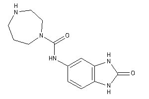 N-(2-keto-1,3-dihydrobenzimidazol-5-yl)-1,4-diazepane-1-carboxamide