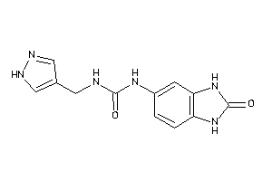 1-(2-keto-1,3-dihydrobenzimidazol-5-yl)-3-(1H-pyrazol-4-ylmethyl)urea