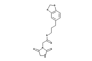 2-(2,5-diketoimidazolidin-1-yl)acetic Acid 3-(1,3-benzodioxol-5-yl)propyl Ester