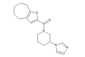 (3-imidazol-1-ylpiperidino)-(5,6,7,8-tetrahydro-4H-cyclohepta[b]thiophen-2-yl)methanone