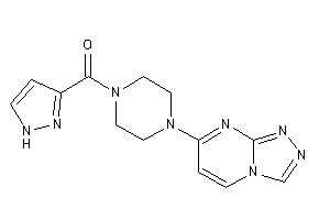 Image of 1H-pyrazol-3-yl-[4-([1,2,4]triazolo[4,3-a]pyrimidin-7-yl)piperazino]methanone