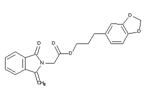 2-(1-keto-3-methylene-isoindolin-2-yl)acetic Acid 3-(1,3-benzodioxol-5-yl)propyl Ester