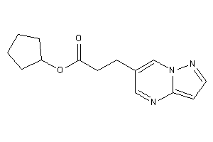 3-pyrazolo[1,5-a]pyrimidin-6-ylpropionic Acid Cyclopentyl Ester