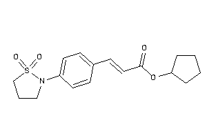 3-[4-(1,1-diketo-1,2-thiazolidin-2-yl)phenyl]acrylic Acid Cyclopentyl Ester