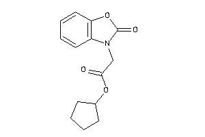 2-(2-keto-1,3-benzoxazol-3-yl)acetic Acid Cyclopentyl Ester