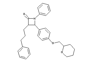 1-phenyl-3-(3-phenylpropyl)-4-[4-(tetrahydropyran-2-ylmethoxy)phenyl]azetidin-2-one