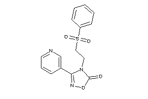 4-(2-besylethyl)-3-(3-pyridyl)-1,2,4-oxadiazol-5-one