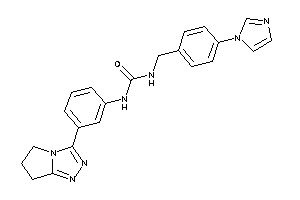 1-[3-(6,7-dihydro-5H-pyrrolo[2,1-c][1,2,4]triazol-3-yl)phenyl]-3-(4-imidazol-1-ylbenzyl)urea