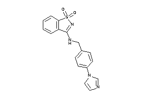 (1,1-diketo-1,2-benzothiazol-3-yl)-(4-imidazol-1-ylbenzyl)amine