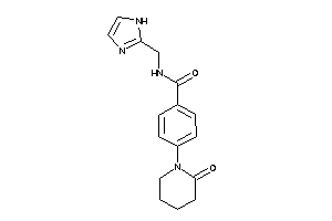 N-(1H-imidazol-2-ylmethyl)-4-(2-ketopiperidino)benzamide