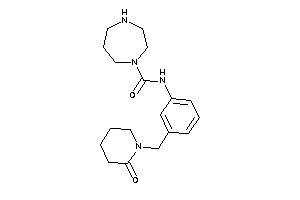 N-[3-[(2-ketopiperidino)methyl]phenyl]-1,4-diazepane-1-carboxamide