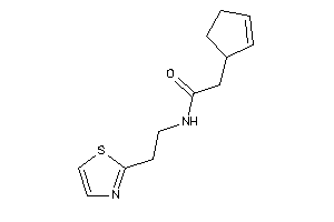 2-cyclopent-2-en-1-yl-N-(2-thiazol-2-ylethyl)acetamide