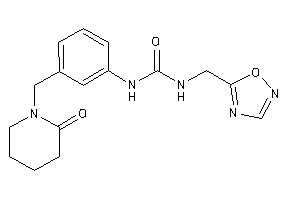 1-[3-[(2-ketopiperidino)methyl]phenyl]-3-(1,2,4-oxadiazol-5-ylmethyl)urea