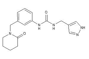 1-[3-[(2-ketopiperidino)methyl]phenyl]-3-(1H-pyrazol-4-ylmethyl)urea