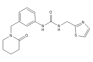 1-[3-[(2-ketopiperidino)methyl]phenyl]-3-(thiazol-2-ylmethyl)urea