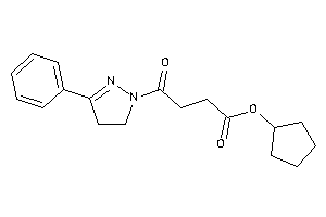 4-keto-4-(3-phenyl-2-pyrazolin-1-yl)butyric Acid Cyclopentyl Ester