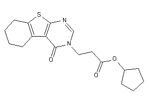 3-(4-keto-5,6,7,8-tetrahydrobenzothiopheno[2,3-d]pyrimidin-3-yl)propionic Acid Cyclopentyl Ester