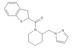 2,3-dihydrobenzothiophen-2-yl-[2-(pyrazol-1-ylmethyl)piperidino]methanone