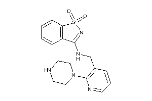 (1,1-diketo-1,2-benzothiazol-3-yl)-[(2-piperazino-3-pyridyl)methyl]amine