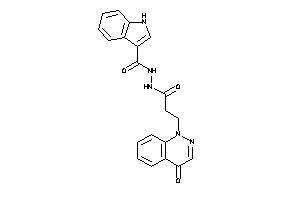 Image of N'-[3-(4-ketocinnolin-1-yl)propanoyl]-1H-indole-3-carbohydrazide