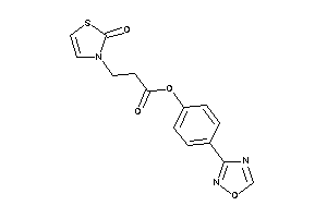 3-(2-keto-4-thiazolin-3-yl)propionic Acid [4-(1,2,4-oxadiazol-3-yl)phenyl] Ester