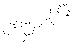 3-(4-keto-5,6,7,8-tetrahydro-3H-benzothiopheno[2,3-d]pyrimidin-2-yl)-N-(3-pyridyl)propionamide