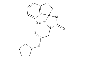 2-(2,5-diketospiro[imidazolidine-4,1'-indane]-1-yl)acetic Acid Cyclopentyl Ester