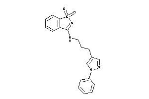 (1,1-diketo-1,2-benzothiazol-3-yl)-[3-(1-phenylpyrazol-4-yl)propyl]amine