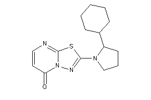 2-(2-cyclohexylpyrrolidino)-[1,3,4]thiadiazolo[3,2-a]pyrimidin-5-one