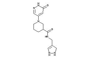 1-(6-keto-1H-pyridazin-4-yl)-N-(3-pyrazolin-4-ylmethyl)nipecotamide