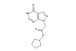 2-(4-keto-5H-pyrazolo[3,4-d]pyrimidin-1-yl)acetic Acid Cyclopentyl Ester