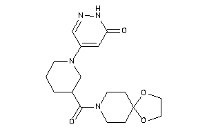 4-[3-(1,4-dioxa-8-azaspiro[4.5]decane-8-carbonyl)piperidino]-1H-pyridazin-6-one