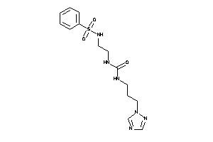 1-[2-(benzenesulfonamido)ethyl]-3-[3-(1,2,4-triazol-1-yl)propyl]urea