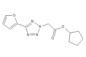 2-[5-(2-furyl)tetrazol-2-yl]acetic Acid Cyclopentyl Ester