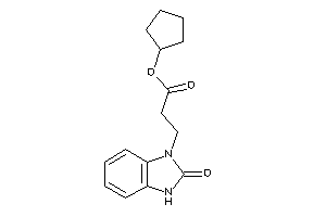 3-(2-keto-3H-benzimidazol-1-yl)propionic Acid Cyclopentyl Ester