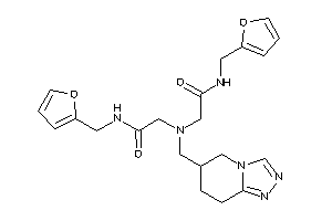 N-(2-furfuryl)-2-[[2-(2-furfurylamino)-2-keto-ethyl]-(5,6,7,8-tetrahydro-[1,2,4]triazolo[4,3-a]pyridin-6-ylmethyl)amino]acetamide