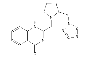 Image of 2-[[2-(1,2,4-triazol-1-ylmethyl)pyrrolidino]methyl]-1H-quinazolin-4-one